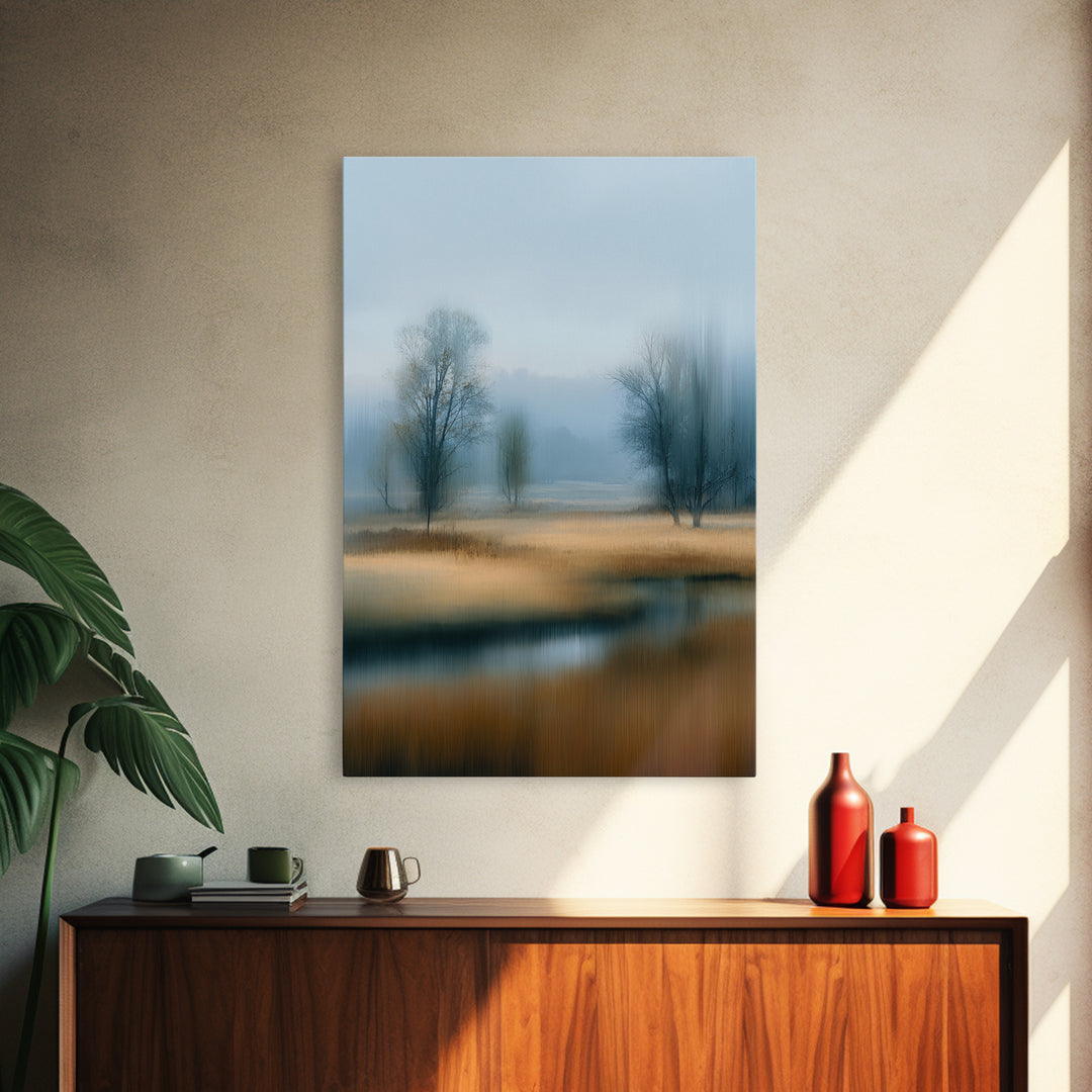 Modern Scandinavian Forest Canvas Print, Above Sofa Art, Canvas Wall Art, Living Room Decor, Statement, Living Room Wall Art, ASA-2x3-95
