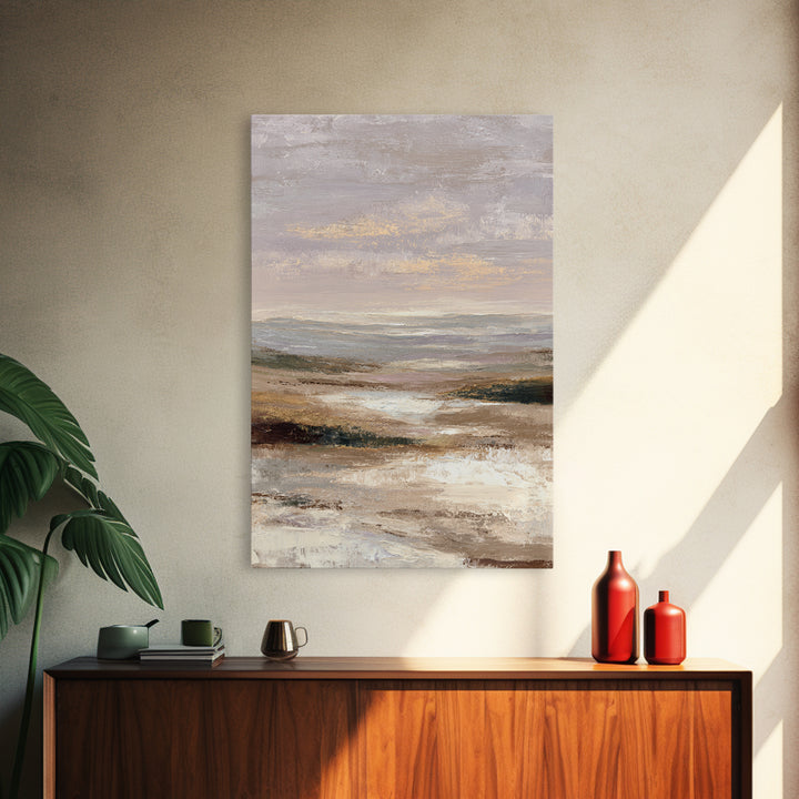 Sunlit Rolling Hills Framed Canvas Print, Above Sofa Art, Large Wall Art, Living Room Decor, Statement 497, Set of Wall Art, ASA-2x3-97