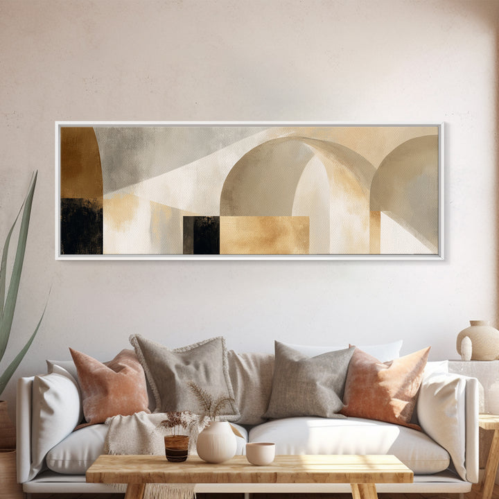 Architectural Arch Study Framed Canvas Print, Above Sofa Art, Textured Wall Art, Living Room Decor, Fine Art, Statement, ASA-3x1-1