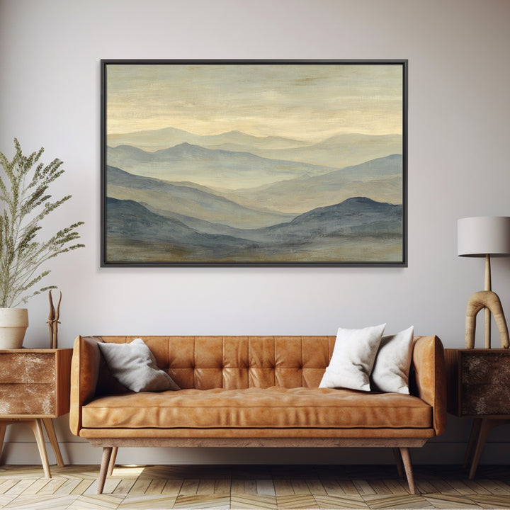 Sunlit Rolling Hills Canvas Print, Above Sofa Art, Abstract Wall Art, Living Room Decor, Fine Art, Statement, Above Bed Decor, ASA-3x2-21