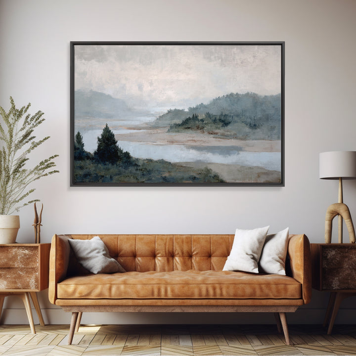 Abstract River Bends Canvas Print, Above Sofa Art, Living Room Decor, Abstract Art, Statement, Wall Art Print, ASA-3x2-3