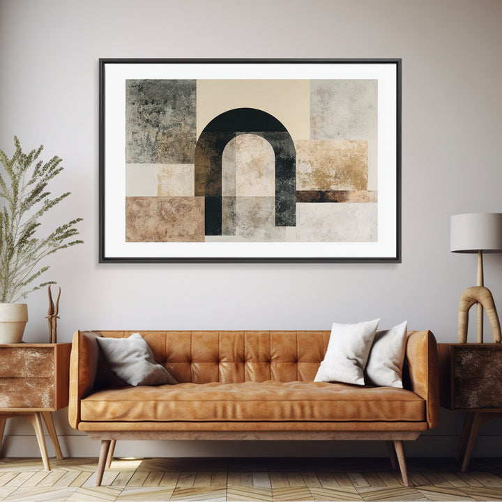 Architectural Arch Study Canvas Print, Above Sofa Art, Oversized Wall Art, Living Room Decor, Oil Painting, Statement, ASA-3x2-61