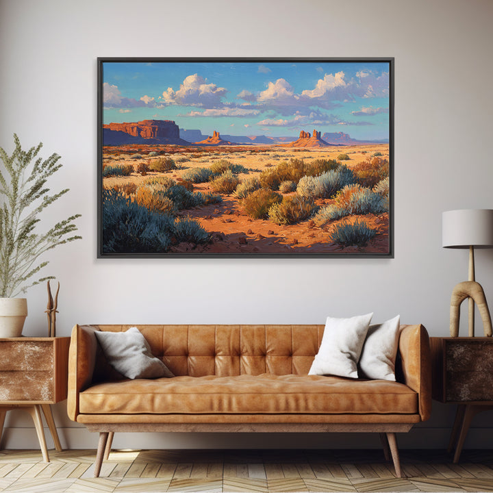 Desert Mesa Panorama Canvas Print, Above Sofa Art, Coastal Wall Art, Living Room Decor, Fine Art, Statement, Statement Artwork, ASA-3x2-72