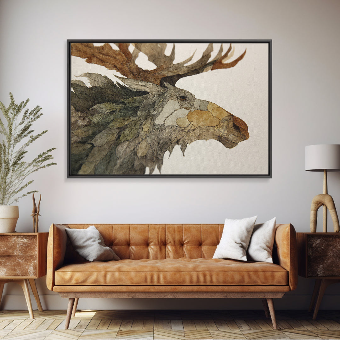 Statement Horse Silhouette Canvas Print, Above Sofa Art, 3 Piece Wall Art, Living Room Decor, Oil Painting, Statement, ASA-3x2-89