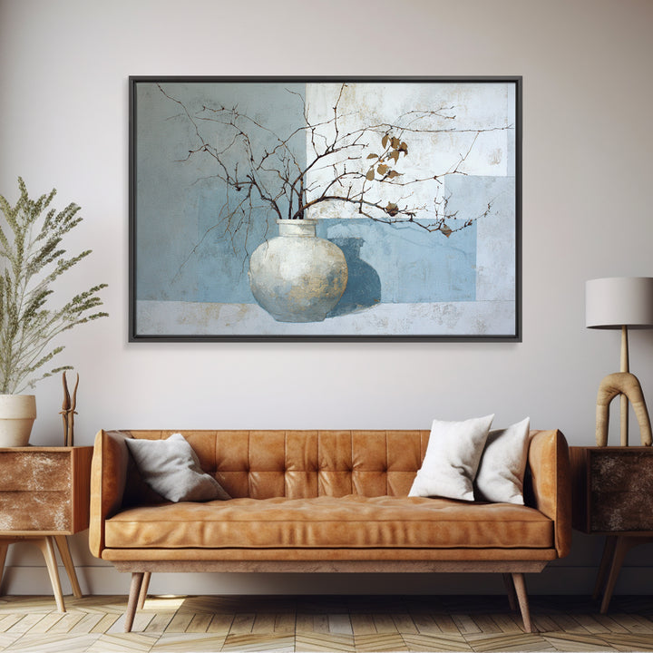 Large Neutral Still Life Framed Canvas Print, Above Sofa Art, Oversized Wall Art, Living Room Decor, Fine Art, Statement, ASA-3x2-90