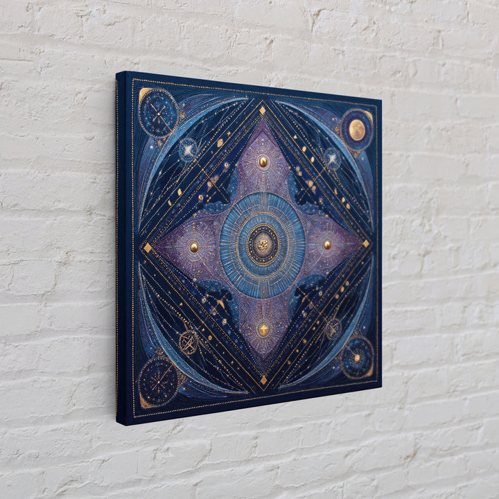 Scorpio Formed from Stars and Jeweled Shadows Canvas Print, Astrology Art, Astrology Wall Art, Living Room Decor, Zodiac, AST-1x1-34