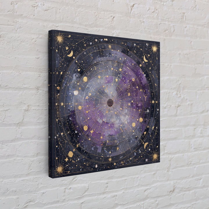 Scorpio Formed from Stars and Jeweled Shadows Canvas Print, Astrology Art, Statement Artwork, Living Room Decor, Oil Painting, AST-1x1-82