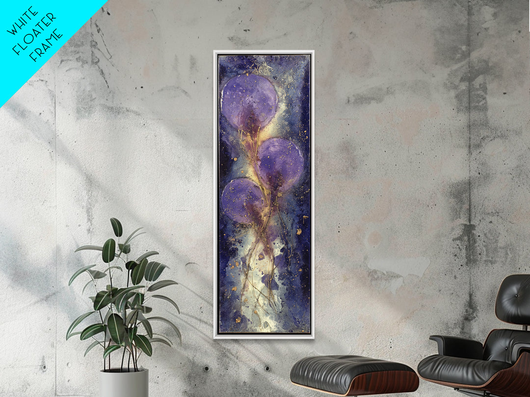 Celestial Twins Surrounded by Mirrored Moons Framed Canvas Print, Astrology Art, Wall Art, Living Room Decor, Oil Painting, AST-1x3-45