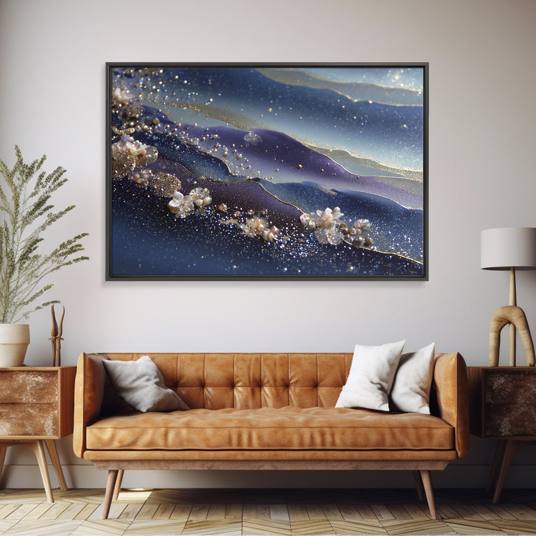 Scorpio Formed from Stars and Jeweled Shadows Canvas Print, Astrology Art, Psychedelic Art, Living Room Decor, Fine Art, Zodiac, AST-3x2-38
