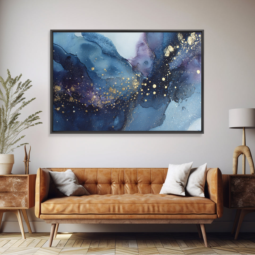 Scorpio Formed from Stars and Jeweled Shadows Framed Canvas Print, Astrology Art, Zodiac Sign Print, Living Room Decor, Zodiac, AST-3x2-86