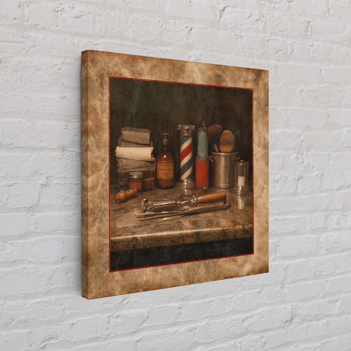 Retro Clipper Advertising Art Canvas Print, Barbershop Art, Black Art, Barbershop Decor, Fine Art, Grooming, Living Room Art, BAA-1x1-23