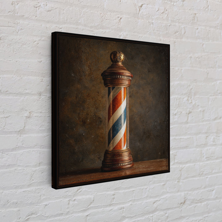 Old School Barber Pole Canvas Print, Barbershop Art, Printable Art, Barbershop Decor, Abstract Art, Grooming, BAA-1x1-3