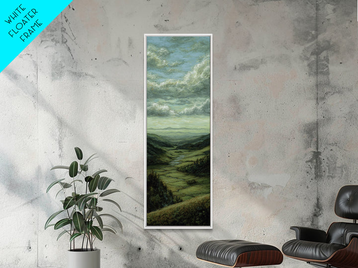 Classic Landscape with Rolling Green Hills Canvas Print, Bed and Breakfast Art, Art Print, Living Room Decor, BAB-1x3-36