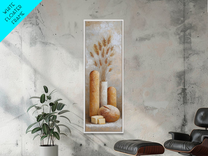 Freshly Baked Bread Canvas Print, Bed and Breakfast Art, Dopamine Decor, Living Room Decor, Fine Art, Bedroom Art, BAB-1x3-56