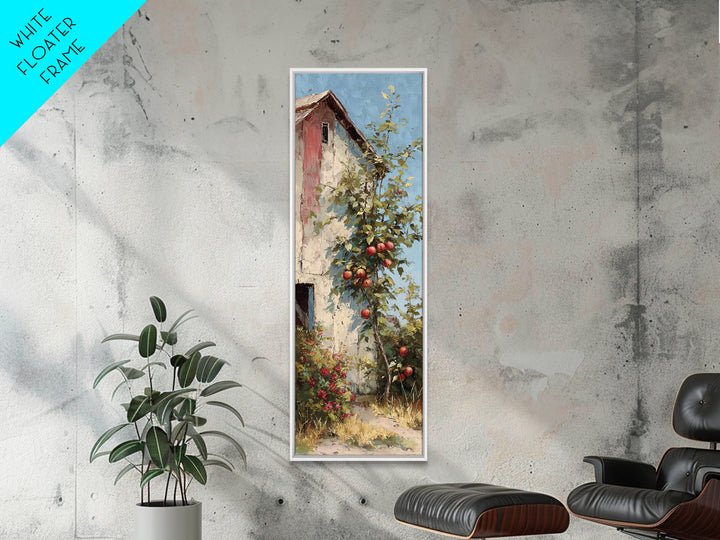 Apple Orchard Scene Canvas Print, Bed and Breakfast Art, Boho Decor, Living Room Decor, Oil Painting, Art Print, BAB-1x3-97