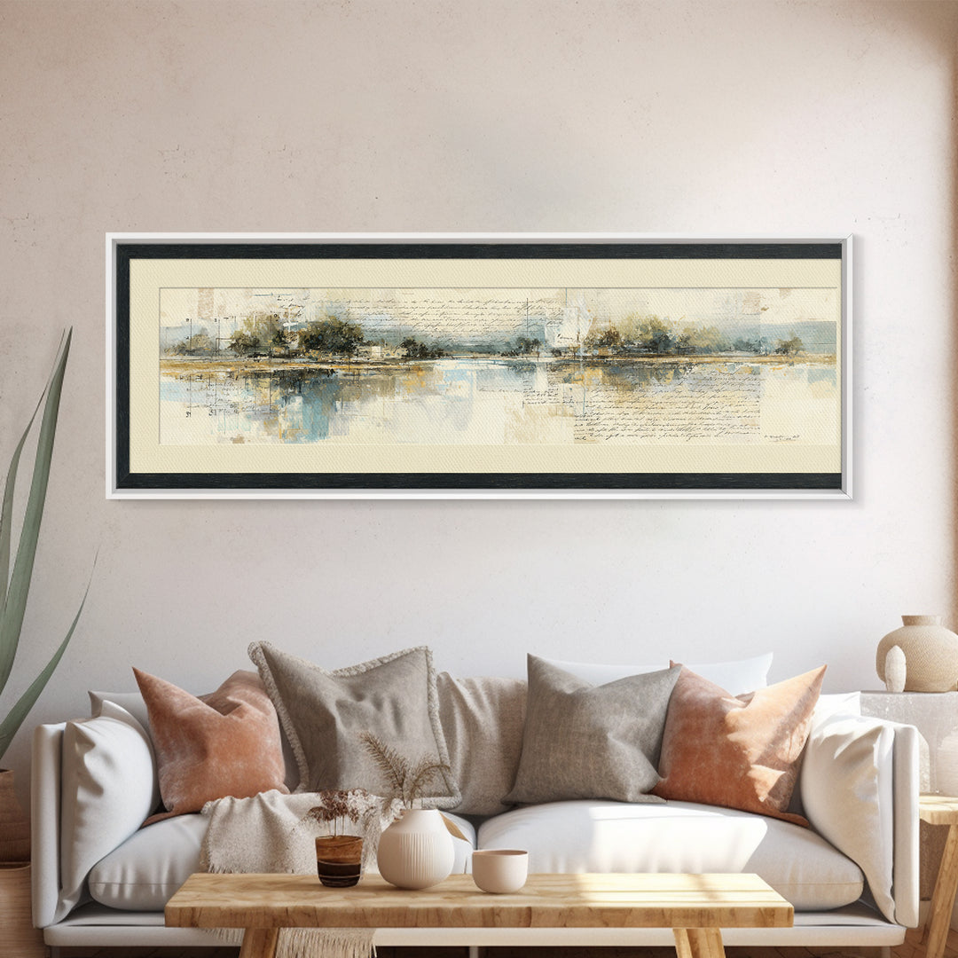 Antique Key and Handwritten Letter Arrangement Without Canvas Print, Bed and Breakfast Art, Bedroom Prints, Living Room Decor, BAB-3x1-49