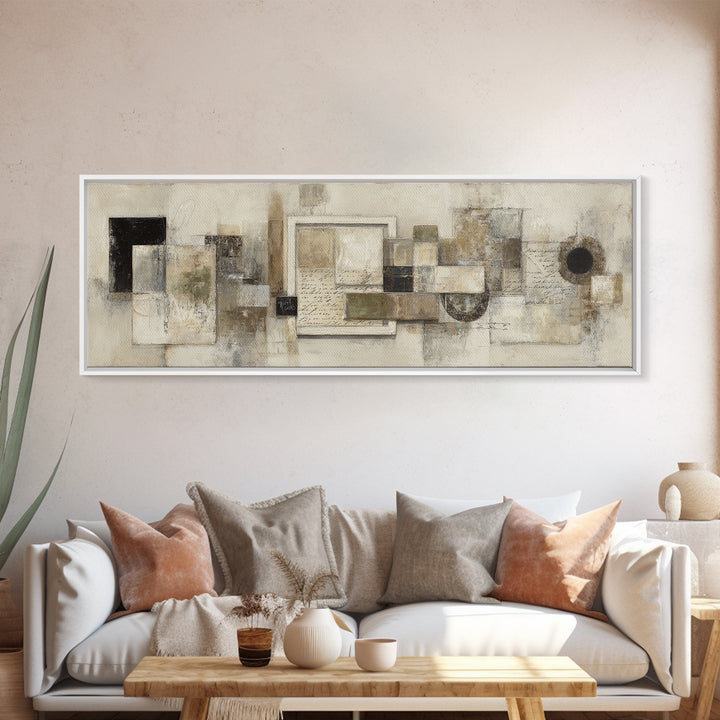 Antique Key and Handwritten Letter Arrangement Without Canvas Print, Bed and Breakfast Art, Neutral Decor, Living Room Decor, BAB-3x1-73