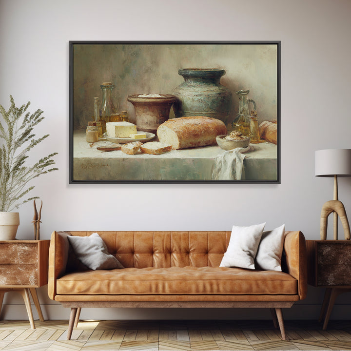 Freshly Baked Bread Canvas Print, Bed and Breakfast Art, Contemporary Art, Living Room Decor, Fine Art, Bedroom Decor, BAB-3x2-72