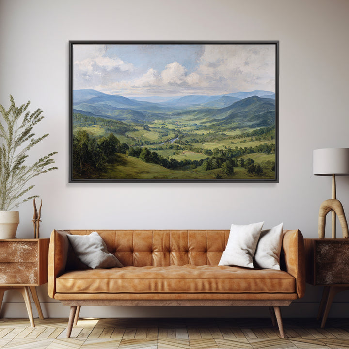 Classic Landscape with Rolling Green Hills Canvas Print, Bed and Breakfast Art, Luxury Decor, Living Room Decor, Fine Art, BAB-3x2-76