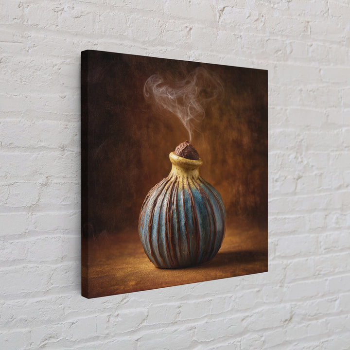 Chocolate Truffle Still Life Framed Canvas Print, Bakery Art, Watercolor Print, Bakery Decor, Oil Painting, Patisserie, BAK-1x1-43