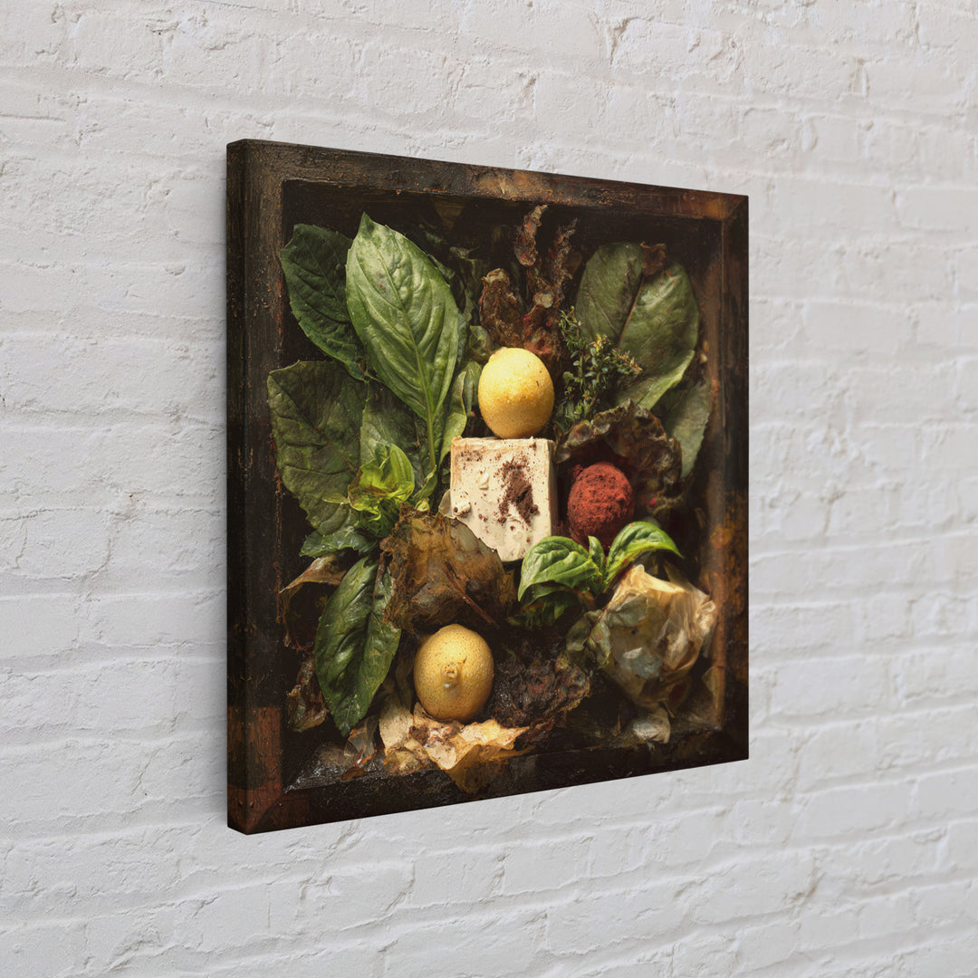 Chocolate Truffle Still Life Framed Canvas Print, Bakery Art, Modern Decor, Bakery Decor, Fine Art, Patisserie, Wall Decor, BAK-1x1-67