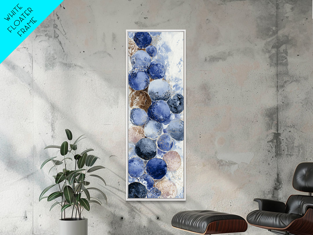 Blueberry Galette with Rustic Farmhouse Texture Canvas Print, Bakery Art, Watercolor Painting, Bakery Decor, Patisserie, BAK-1x3-35