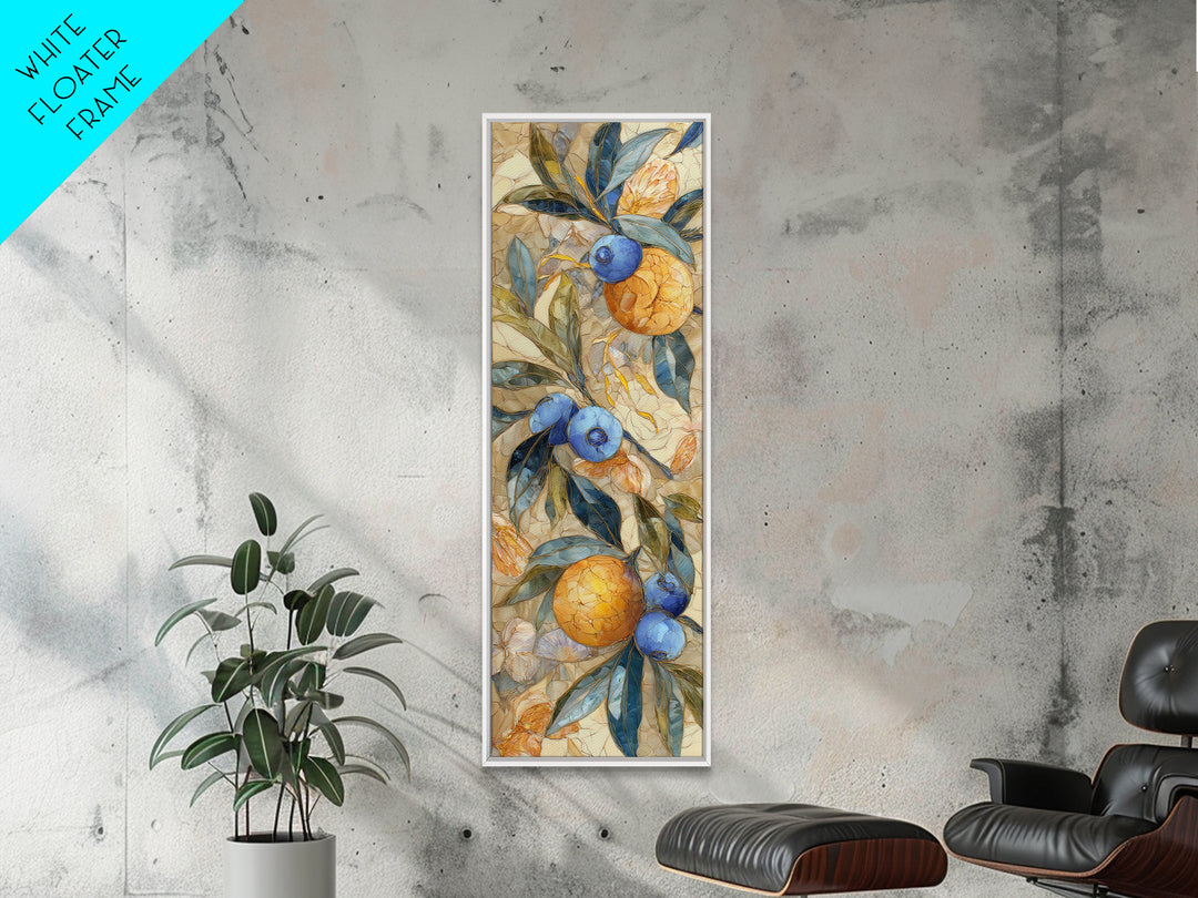 Blueberry Galette with Rustic Farmhouse Texture Canvas Print, Bakery Art, Neutral Wall Art, Bakery Decor, Fine Art, Patisserie, BAK-1x3-59