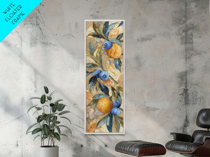 Blueberry Galette with Rustic Farmhouse Texture Canvas Print, Bakery Art, Neutral Wall Art, Bakery Decor, Fine Art, Patisserie, BAK-1x3-59
