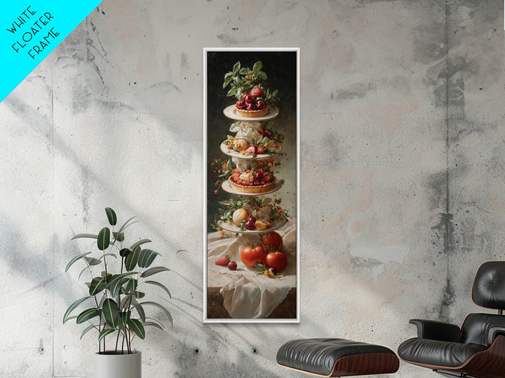 Cherry Tart Still Life Canvas Print, Bakery Art, Printable Wall Art, Bakery Decor, Fine Art, Patisserie, Coffee Wall Art, BAK-1x3-65