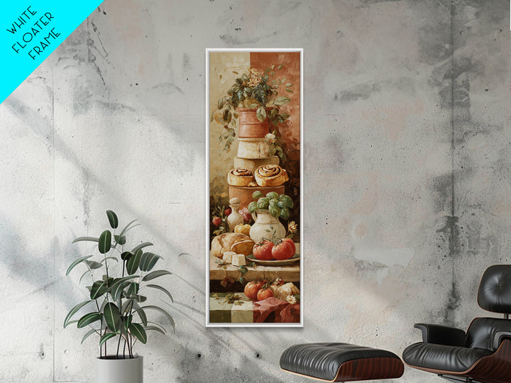 Cinnamon Rolls in a Warm Country Kitchen Framed Canvas Print, Bakery Art, Gallery Decor, Bakery Decor, Fine Art, Patisserie, BAK-1x3-71
