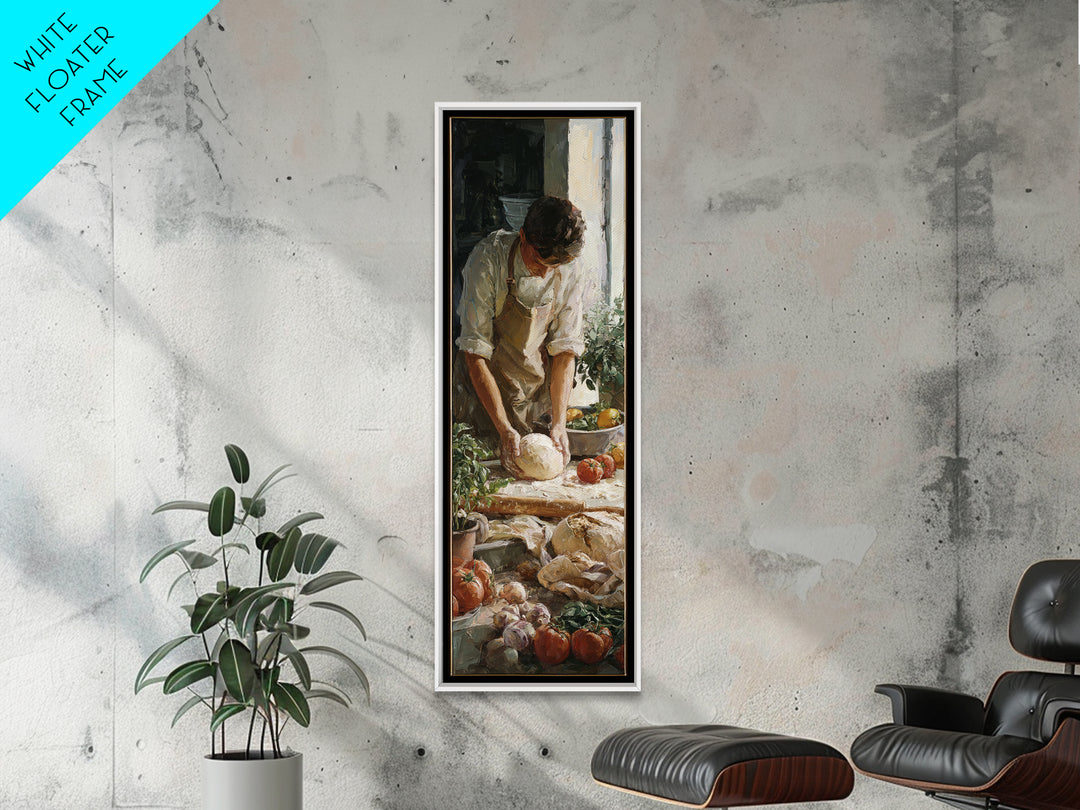 Baker Hands Shaping Dough Canvas Print, Bakery Art, Wall Decor, Bakery Decor, Fine Art, Patisserie, Kitchen Prints, Food Art, BAK-1x3-77