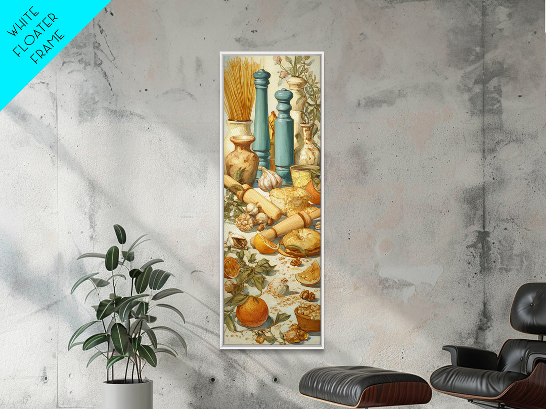 Patisserie Pattern of Rolling Pins and Pastries Canvas Print, Bakery Art, Kitchen Art Print, Bakery Decor, Fine Art, Patisserie, BAK-1x3-81