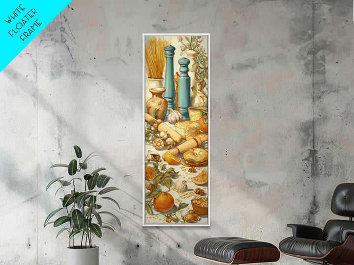 Patisserie Pattern of Rolling Pins and Pastries Canvas Print, Bakery Art, Kitchen Art Print, Bakery Decor, Fine Art, Patisserie, BAK-1x3-81