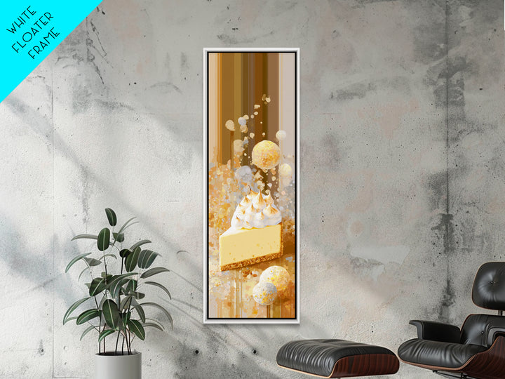 Lemon Meringue Pie Slice Canvas Print, Bakery Art, Room Decor, Bakery Decor, Fine Art, Patisserie, Digital Print, Printable Art, BAK-1x3-94