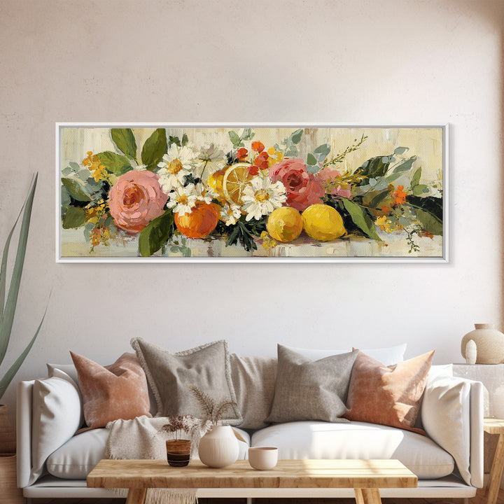 Cupcake Bouquet Painted Canvas Print, Bakery Art, Kitchen Wall Art, Bakery Decor, Oil Painting, Patisserie, Bakery Sign, BAK-3x1-95