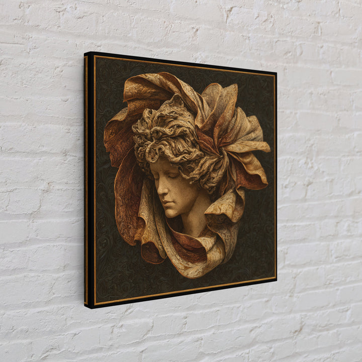 Mythic Goddess Figure Framed Canvas Print, Baroque Art, Eclectic Wall Art, Living Room Decor, Fine Art, Ornate, Gallery Decor, BAO-1x1-62