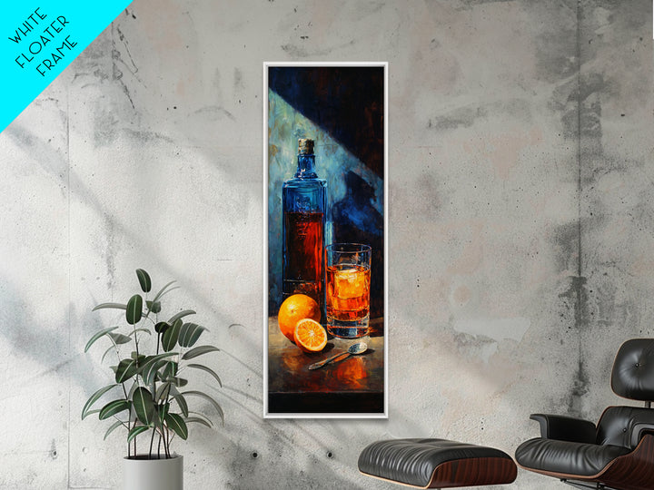 Orange Bitters and Bar Spoon Still Life Canvas Print, Bar Art, Kitchen Wall Decor, Bar Decor, Fine Art, Bar Cart Art, BAR-1x3-33