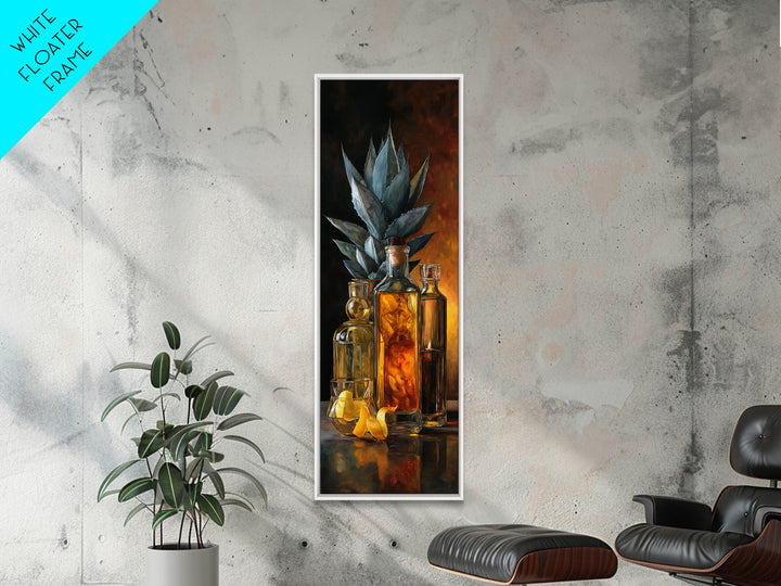 Tequila Agave Plant Study Canvas Print, Bar Art, Bar Cart, Bar Decor, Fine Art, Kitchen Print, Coffee Wall Art, BAR-1x3-48