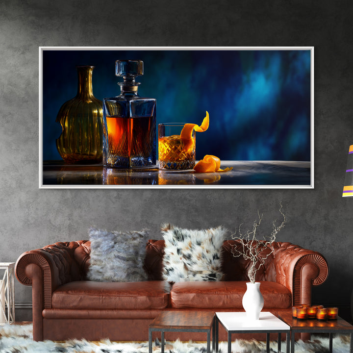 Old Fashioned Cocktail Canvas Print, Bar Art, Canvas Wall Art, Bar Decor, Oil Painting, Funky Wall Art, Bar Signs, BAR-2x1-21