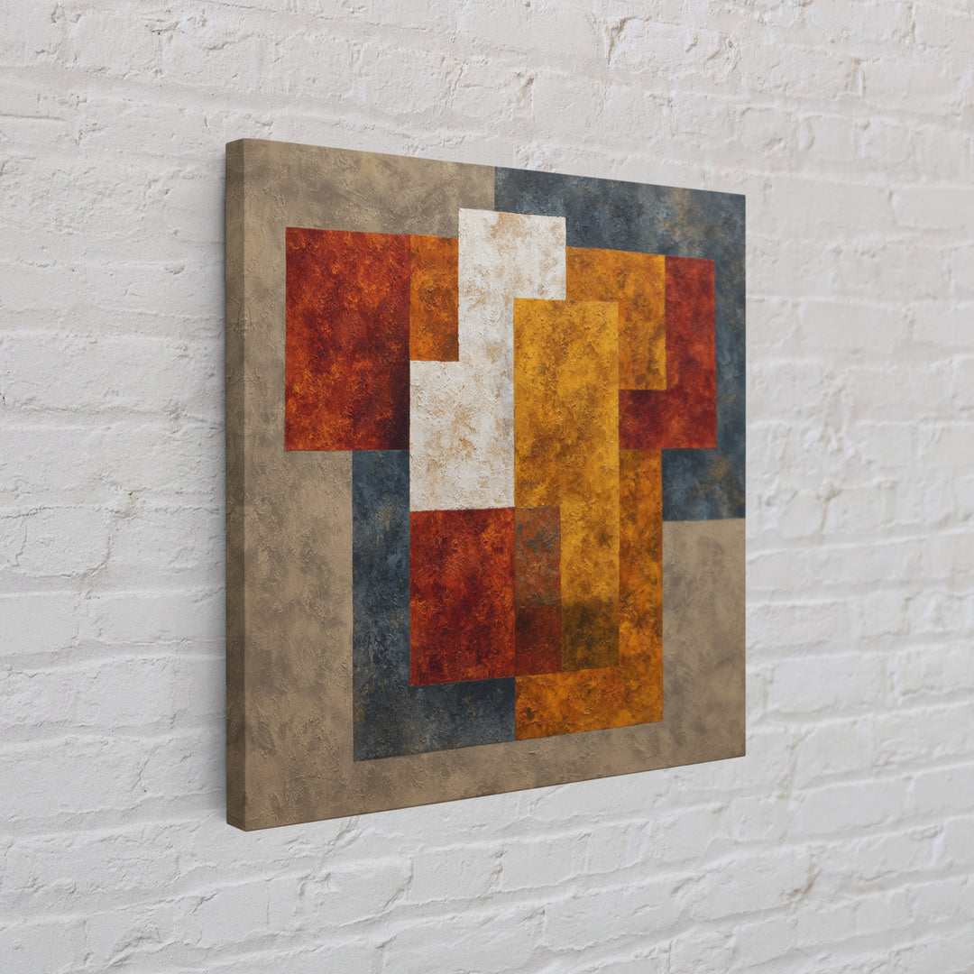 Sports Jersey Abstract Framed Canvas Print, Basement Art, Gallery Decor, Living Room Decor, Abstract Art, Retreat, BAS-1x1-78