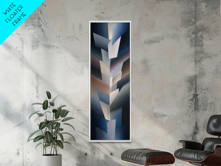 Abstract Soundwave Art Framed Canvas Print, Basement Art, Trendy Wall Art, Living Room Decor, Retreat, Original Art Prints, BAS-1x3-80