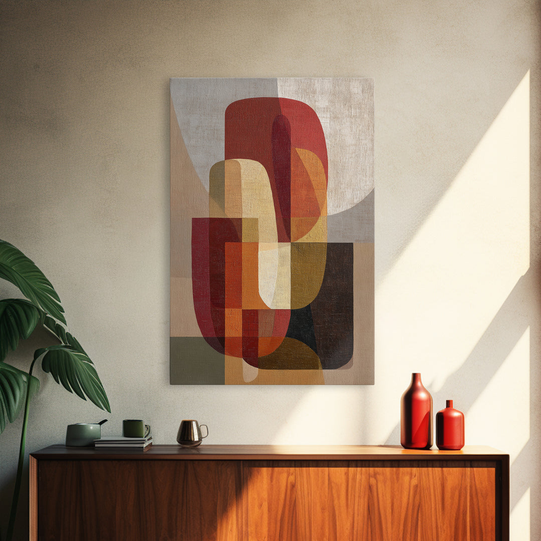 Sports Jersey Abstract Framed Canvas Print, Basement Art, Wall Art, Living Room Decor, Abstract Art, Retreat, BAS-2x3-38