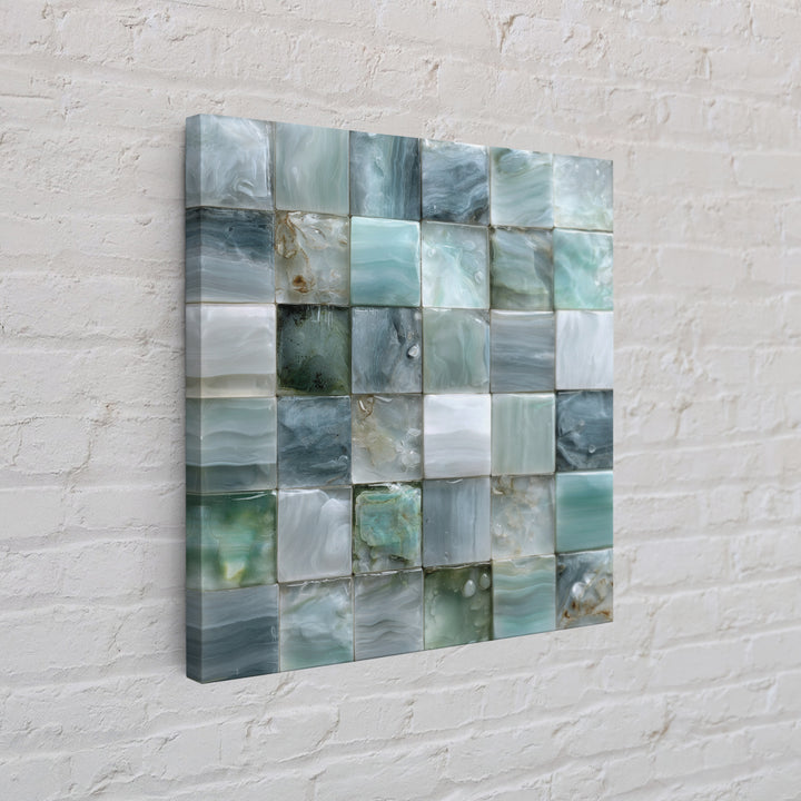 Soft Cloud and Rain Composition Framed Canvas Print, Bathroom Art, Bathroom Wall Decor, Bathroom Decor, Oil Painting, Spa, BAT-1x1-43