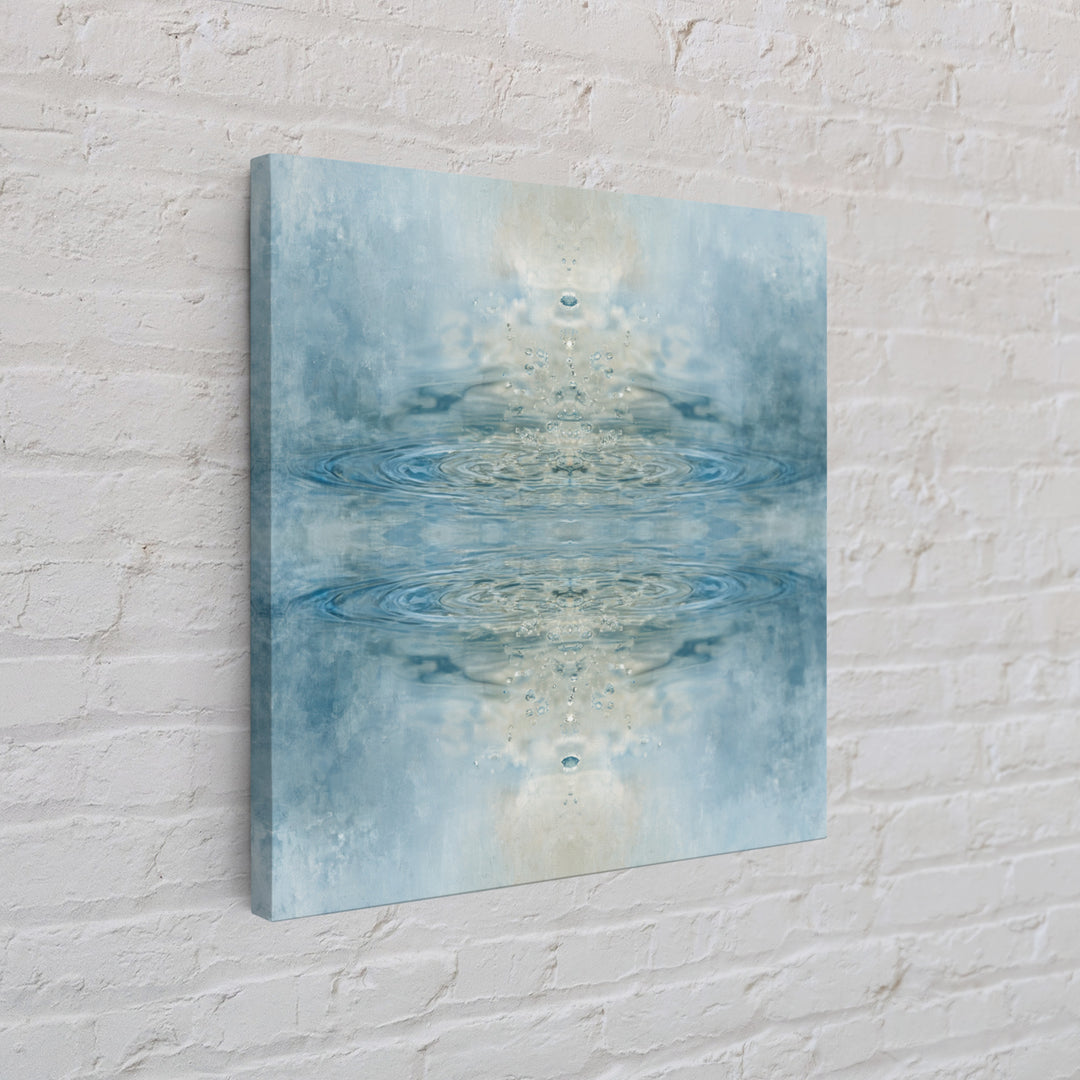 Abstract Water Ripples Canvas Print, Bathroom Art, Bathroom Accessories, Bathroom Decor, Abstract Art, Spa, Fine Art Print, BAT-1x1-5