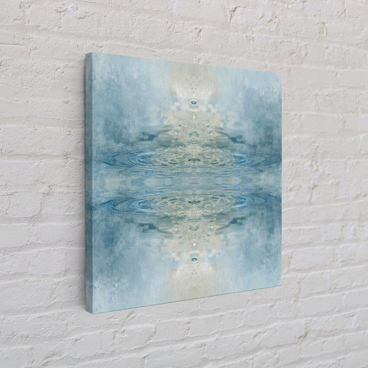 Abstract Water Ripples Canvas Print, Bathroom Art, Bathroom Accessories, Bathroom Decor, Abstract Art, Spa, Fine Art Print, BAT-1x1-5