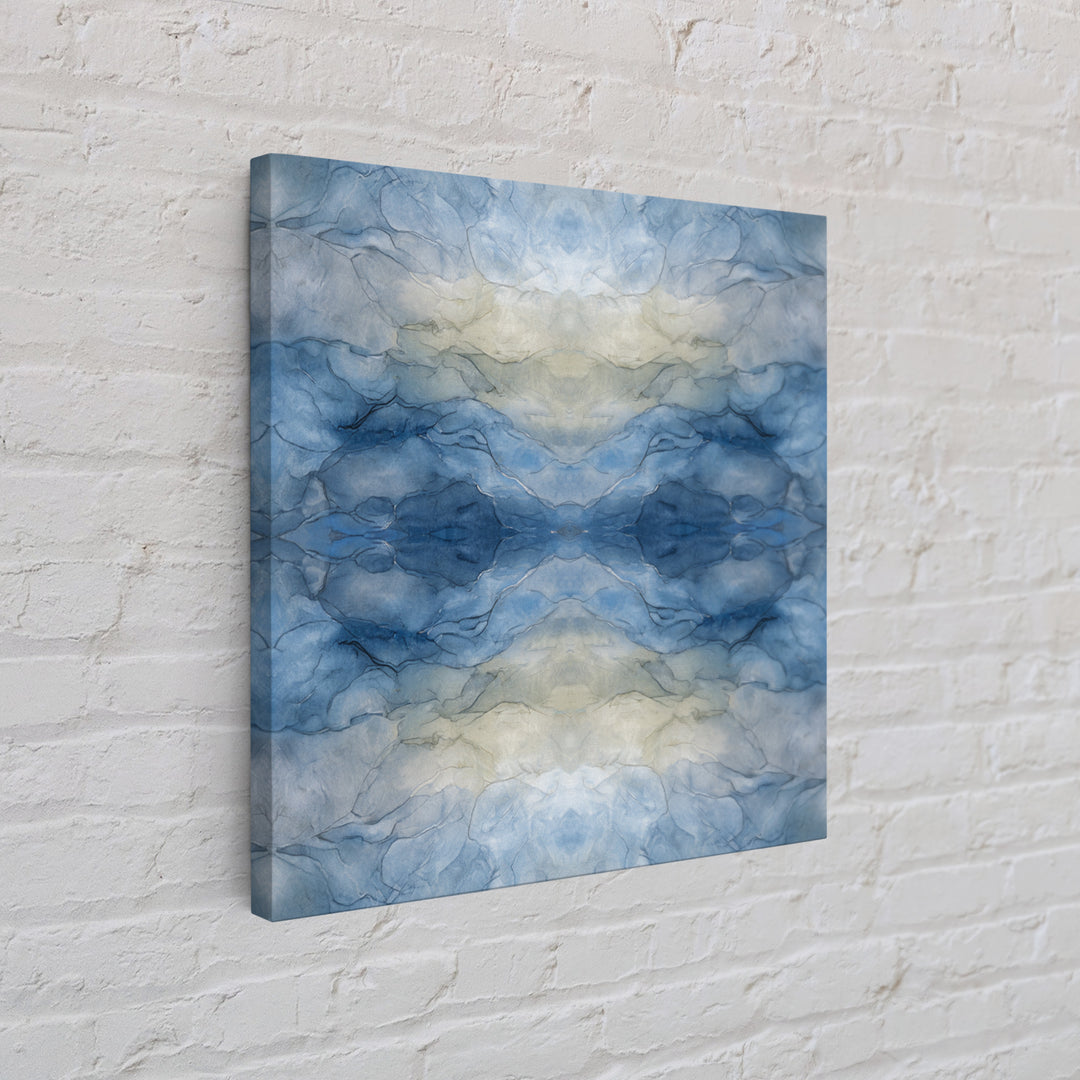 Soft Cloud and Rain Composition Framed Canvas Print, Bathroom Art, Trendy Wall Art, Bathroom Decor, Fine Art, Spa, BAT-1x1-67