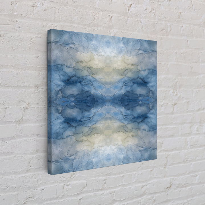 Soft Cloud and Rain Composition Framed Canvas Print, Bathroom Art, Trendy Wall Art, Bathroom Decor, Fine Art, Spa, BAT-1x1-67