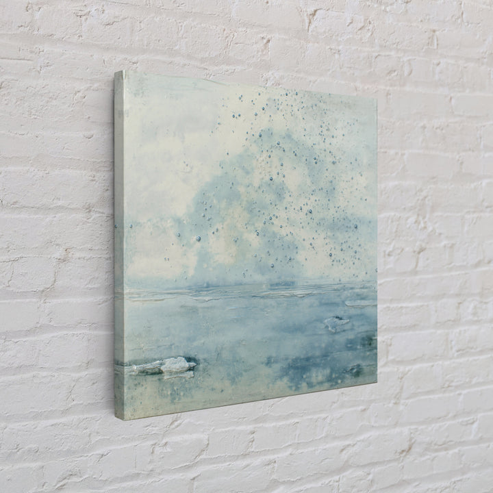 Soft Cloud and Rain Composition Canvas Print, Bathroom Art, Fine Art Print, Bathroom Decor, Fine Art, Spa, Poster, Digital Art, BAT-1x1-91