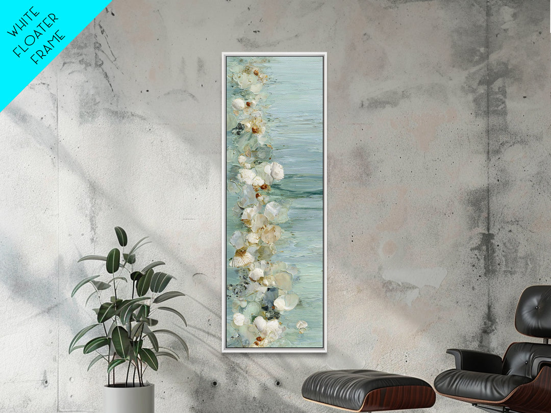 Oyster Shell Study Canvas Print, Bathroom Art, Digital Print, Bathroom Decor, Fine Art, Spa, Funny Bathroom Art, Halloween Art, BAT-1x3-10