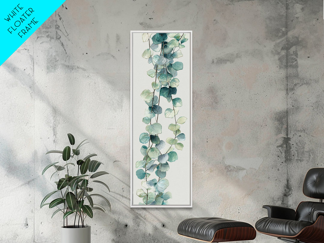 Spa Eucalyptus Branch Canvas Print, Bathroom Art, Retro Wall Art, Bathroom Decor, Fine Art, Spa, Modern Decor, Fine Art Print, BAT-1x3-14